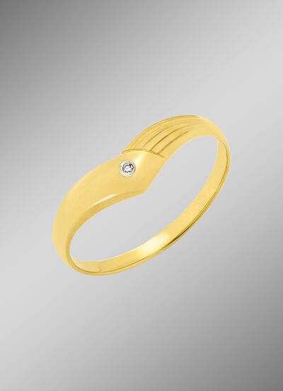 Damesring met diamant 