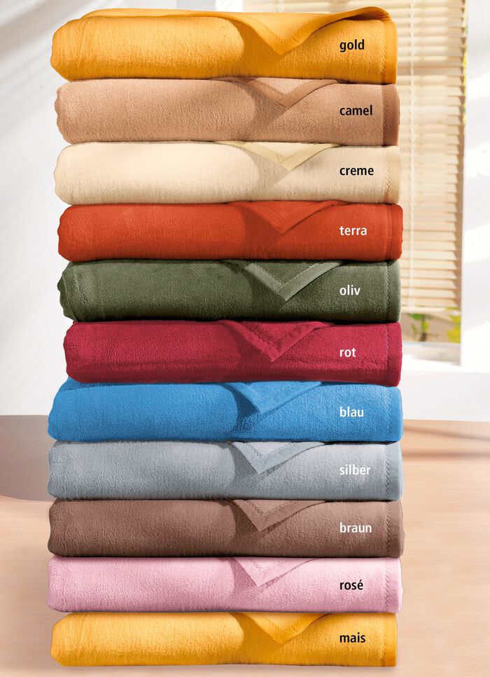 Superzachte deken van Borbo gemaakt van puur katoen ROS&Eacute;