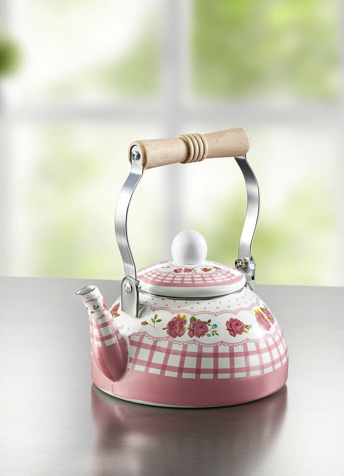 Theeketel met nostalgisch decor 