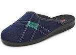 Set van twee pantoffels met comfortabele vulling BLAUW-ZWART