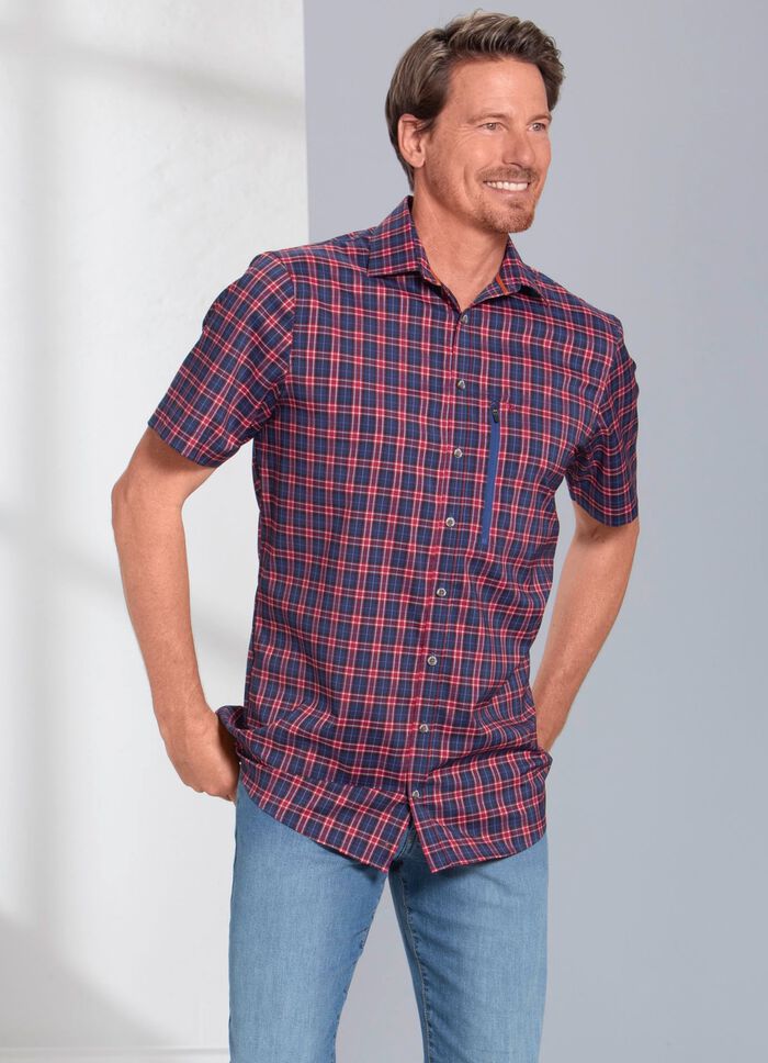 Geruit functioneel overhemd in 3 kleuren 