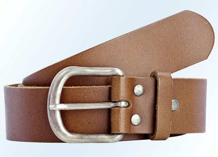 Leren riem KASTANJEBOLEET