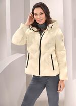 Donsjack met vaste capuchon 