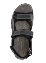 Waldl&auml;ufer trekkingsandaal van nubuckleer BLAUW-GRIJS-ZWART