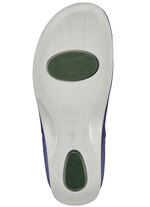 Mubb muiltjes met antieke perforaties BLAUW