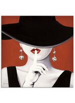 Hoogwaardige canvasprint met de titel Hats off! 