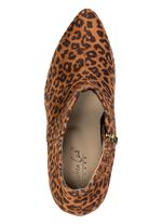 Andrea Conti, trendy dames enkellaarsjes, met rits BRUIN-ZWART