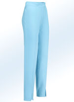 Broek met trendy beensplitten TURQUOISE