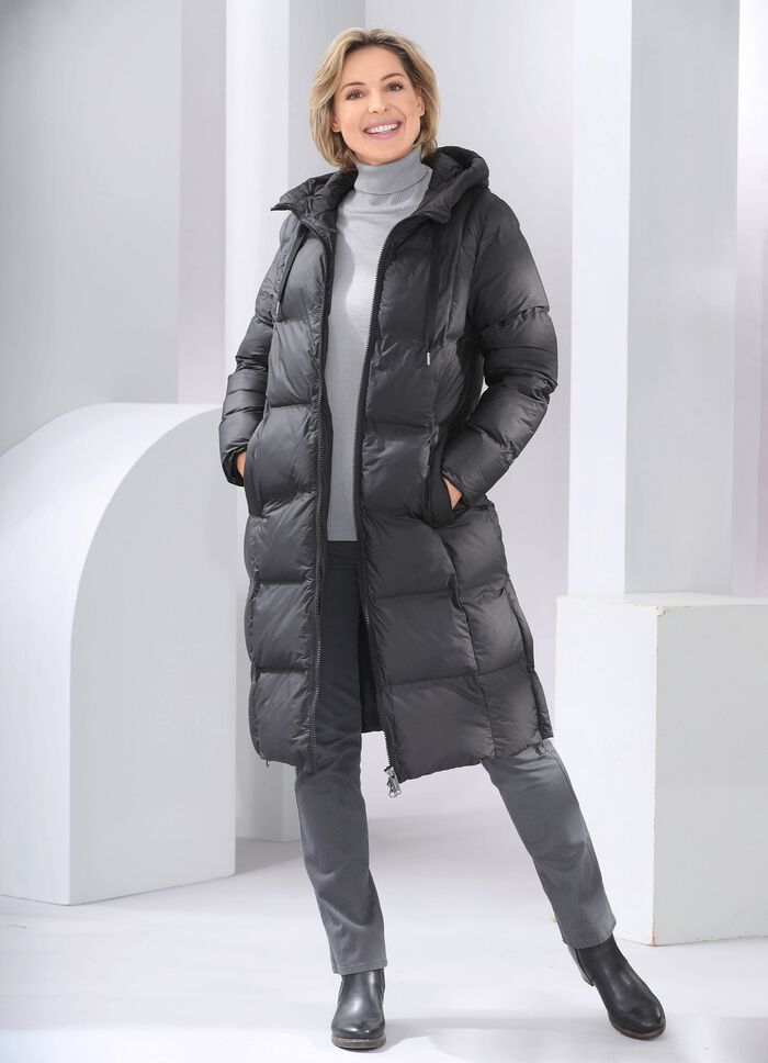 Functionele jas met vaste capuchon 