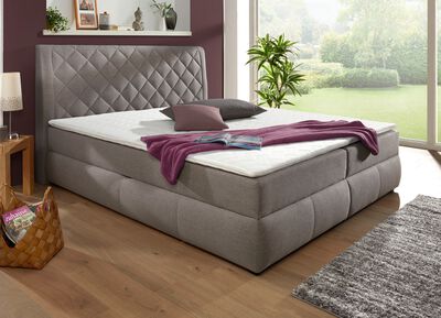 Boxspringbed met bedbox en topper 