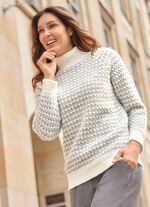 Trui met uitgebreide structuur 