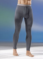 Pijlring, set van 2 ondergoed, lang, fijn geribd, grafiet 