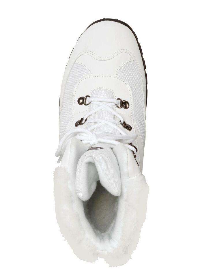 Enkellaarsjes met vetersluiting en klimaatmembraan WIT