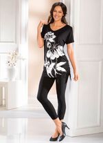 Leggings met opvallende metalen plaatjes 