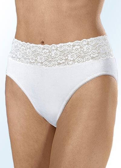 Vier-pack slip met elastische tailleband 