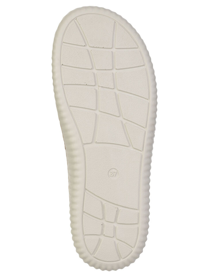 ELENA EDEN, comfortabele damesmuiltjes, breedte H, met uitneembaar voetbed BEIGE