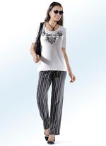 Broek met trendy streepjesmotief 