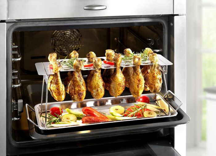 Gefu kippenpootjeshouder van hoogwaardig roestvrij staal 