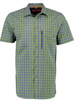 Geruit functioneel overhemd in 3 kleuren GROEN-MARINEBLAUW GERUIT