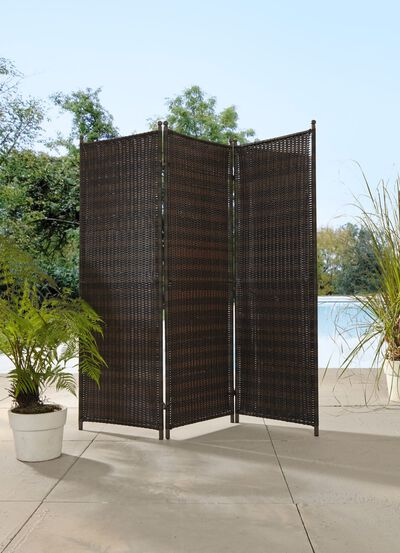 Weerbestendig windscherm met stabiel stalen frame 