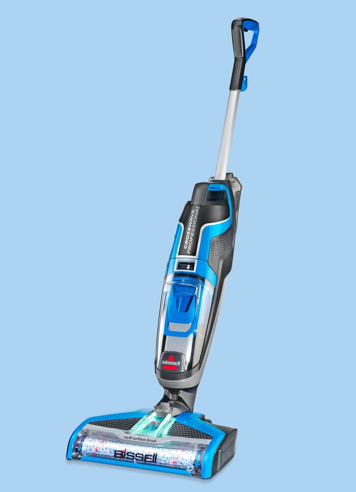 Bissell nat- en droogstofzuiger, incl. 3 borstels en reinigingsmiddel BLAUW