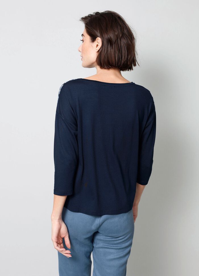 Shirt met 3/4-mouwen 