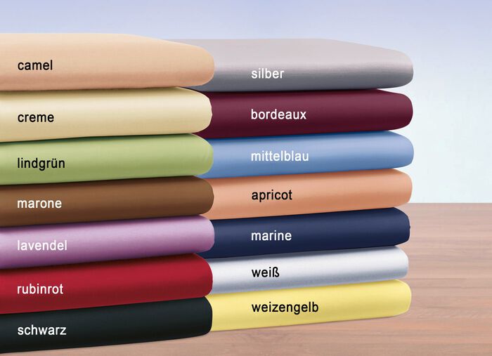 Hoeslaken van fijne jersey van Bellana WIT