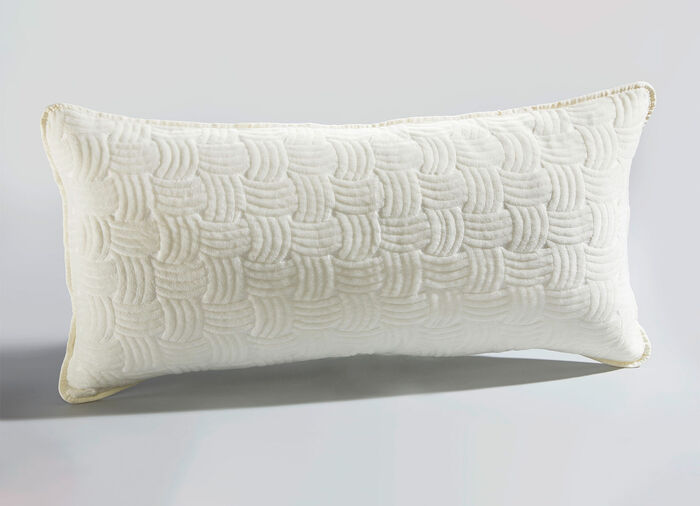 Heerlijk zachte fluwelen sprei en kussenslopen BEIGE
