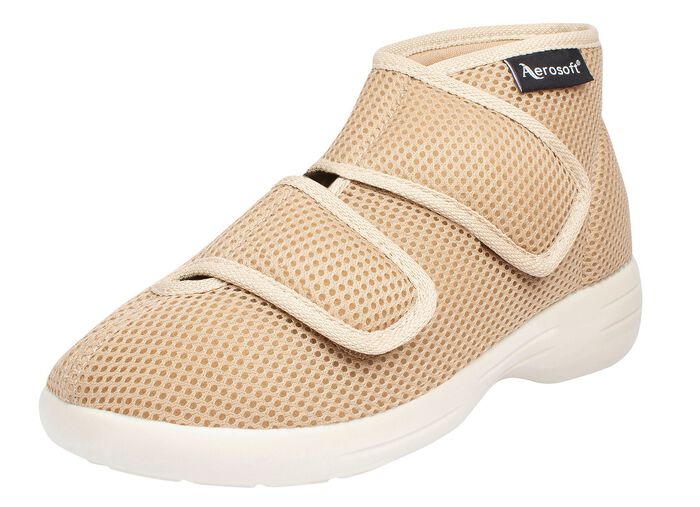 Klittenbandlaarzen voor dames en heren BEIGE