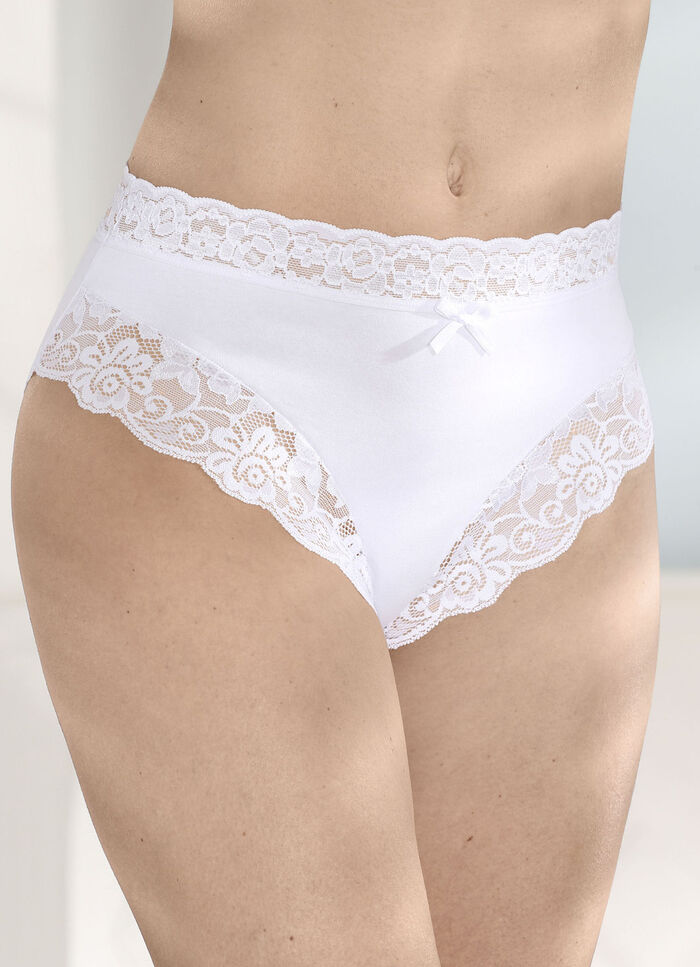 Verpakking van vier slips met elastische kant 