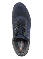 Veterlaarsje met praktische ritssluiting aan de zijkant BLAUW-GRIJS