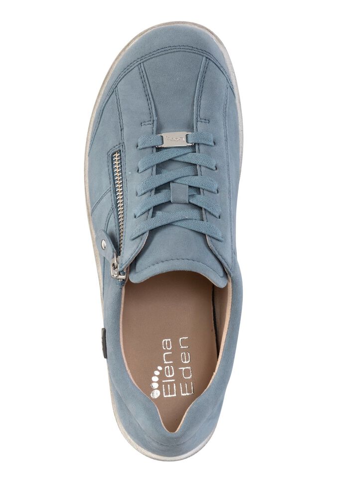 ELENA EDEN, comfortabele dames veterschoenen, breedte H, met uitneembaar voetbed JEANS