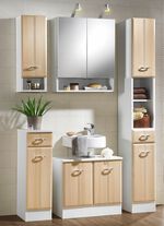 Badkamermeubels met onderhoudsvriendelijk oppervlak BEUKEN-WIT