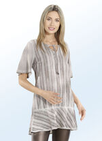 Tuniek met volantmanchetten 