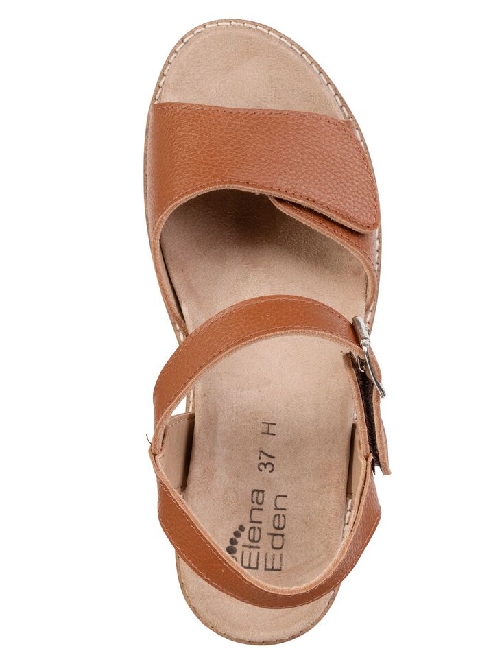 ELENA EDEN, comfortabele damessandalen, breedte H, met uitneembaar voetbed 