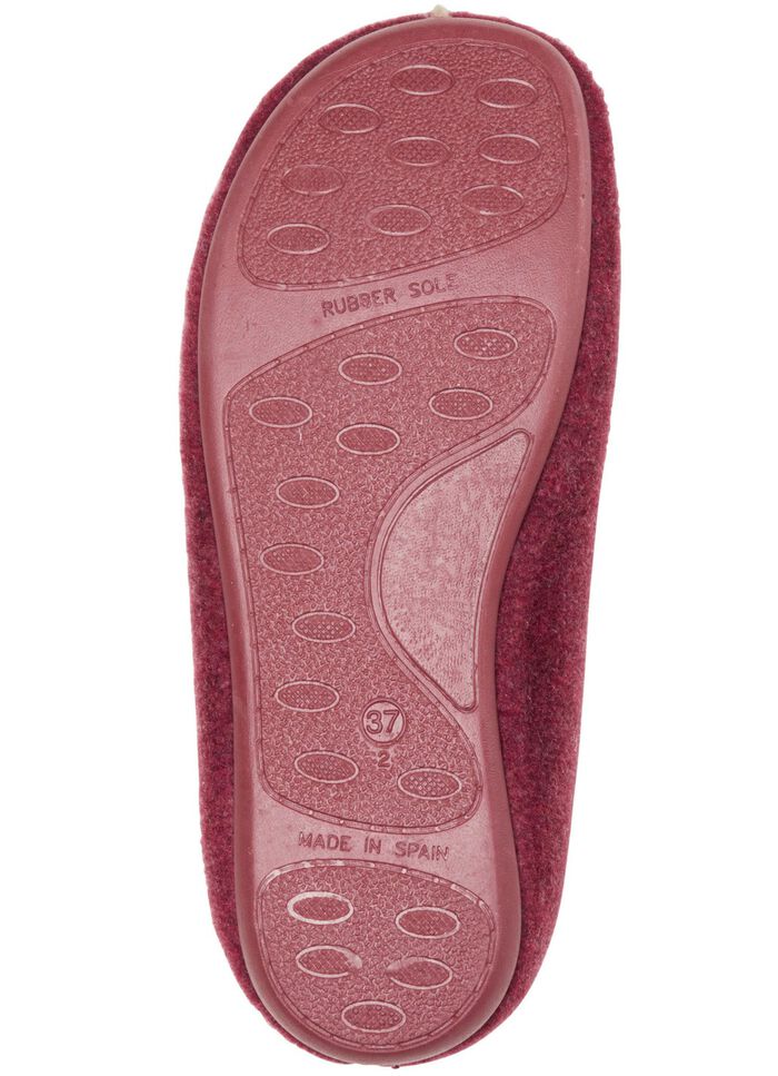 Laurina vilten pantoffels gemaakt van gerecycled polyester 