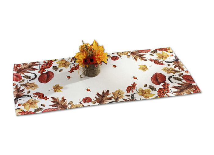 Kamerdecoratie met herfstbladeren ontwerp CRÈME/MULTICOLOR