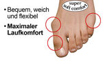 Pantoffel met elastische instap 
