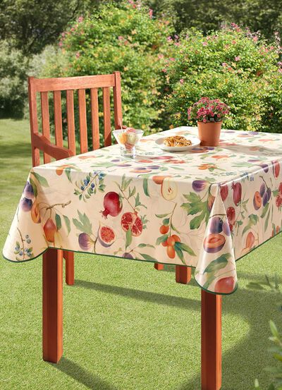 Tafelkleed van tafelzeil voor binnen en buiten 