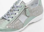 Remonte sneakers met bedrukte rand MINT-ZILVERGRIJS