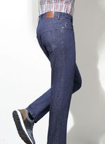 "Francesco Botti" jeans met comfortabele tailleband in 3 kleuren DONKERE JEANS