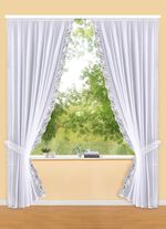 Romeinse gordijnset met automatische plooiband 