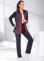 Vrijetijdspak met print aan de voorzijde 