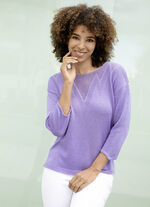 trui met een subtiele glans LILA