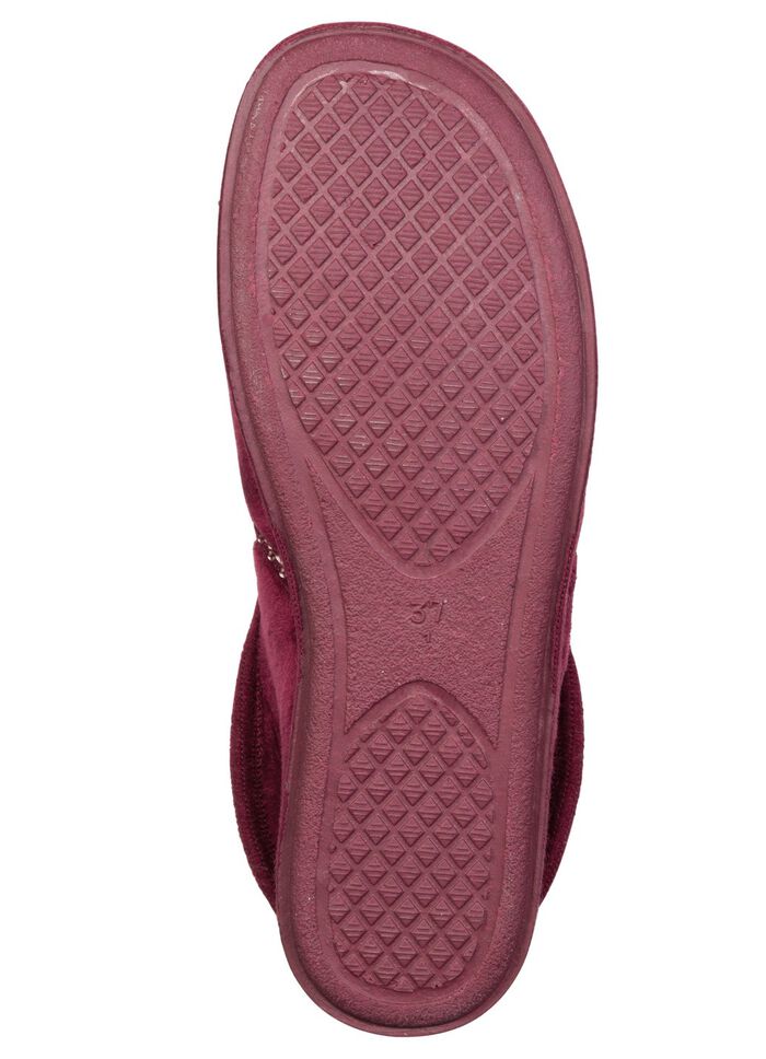 Laurina, warme damespantoffels, met elastische band 