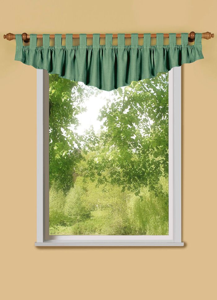 Volant met lussen en universele railband GROEN