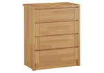 Ladekast gemaakt van massief hout met soft close 