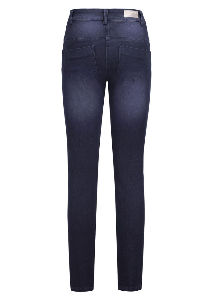 Jeans met push-up effect DONKERBLAUW