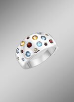 Sprankelende verfijning: damesring met echte edelstenen 