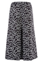 Culottes in pull-on stijl SCHWARZ-WEISS